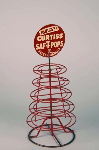 CURTISS SAF-T-POPS ROUND WIRE COUNTERTOP DISPLAY  