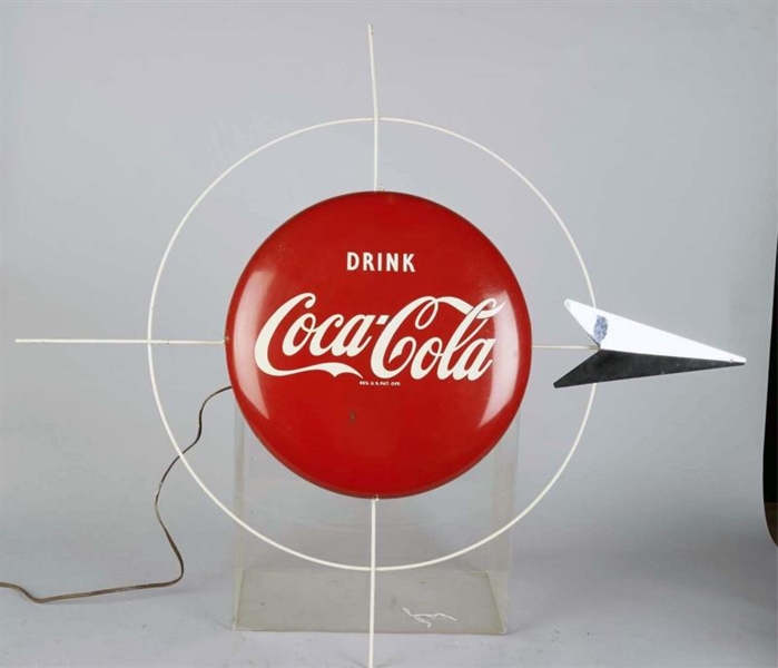 DRINK COCA COLA DOUBLE-SIDED DISC SIGN            