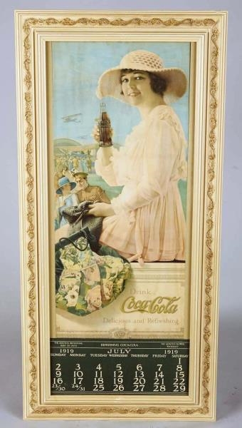 COCA COLA 1919 LITHO ADVERTISING CALENDAR         