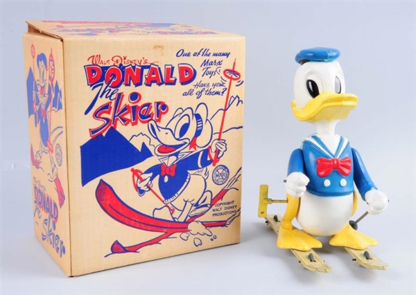 MARX DONALD DUCK THE SKIER TOY.                   