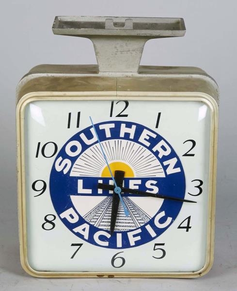 SOUTHERN PACIFIC LINE TRAIN STATION DEPOT CLOCK   