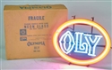 OLYMPIA BEER "OLY" NEON SIGN IN ORIGINAL BOX      