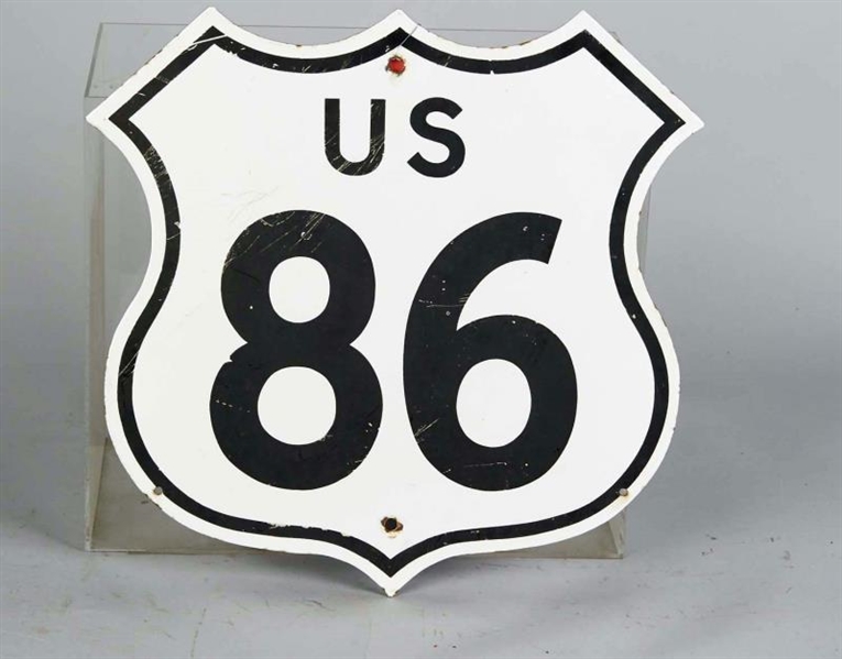 HIGHWAY US 86 SHIELD SHAPED INTERSTATE SIGN       