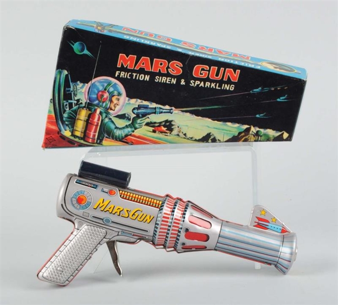 TIN MARS GUN IN BOX.                              