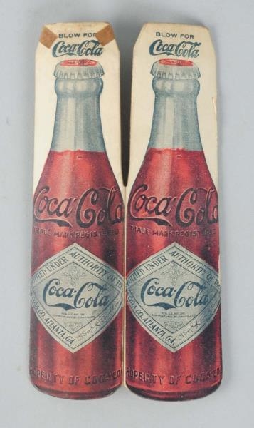 1910-16 COCA-COLA CARDBOARD WHISTLE.              
