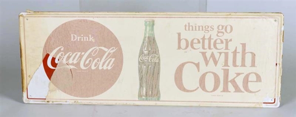 DRINK COCA COLA TIN ADVERTISING SIGN              