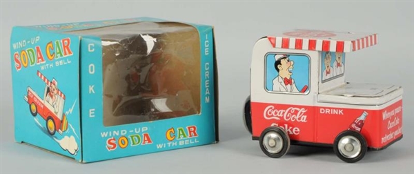 50S-60S JAPANESE COCA-COLA WIND-UP CAR.         