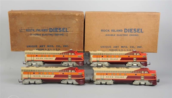 LOT OF 2: ROCK ISLAND DIESELS WITH BOXES.         