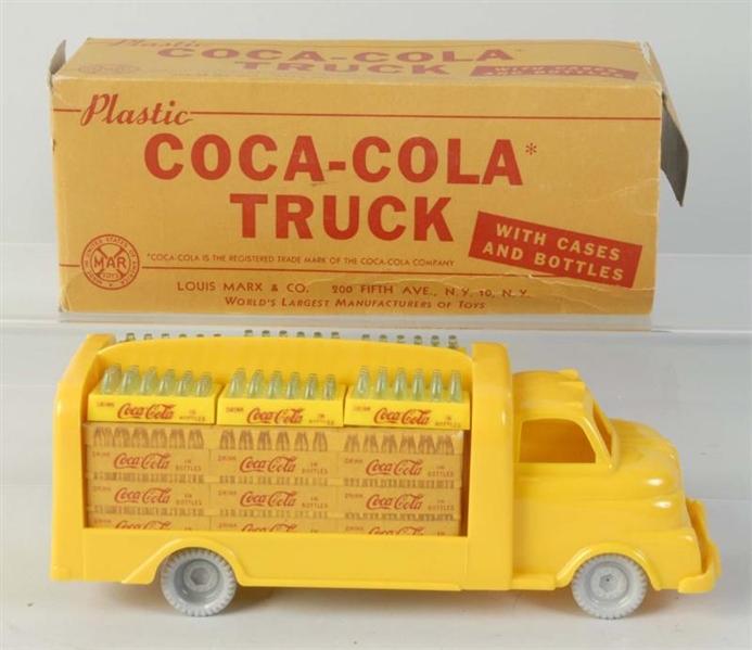 1950S MARX PLASTIC TRUCK & BOX.                  