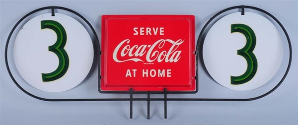 1950S COCA-COLA GROCERY STORE AISLE MARKER.       