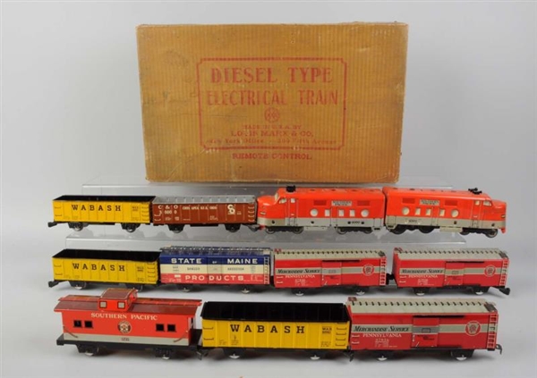 MARX 9500 S. P. BOX DIESEL SET AND OTHERS.        