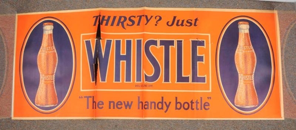 LARGE 1920S-30S WHISTLE PAPER POSTER.             