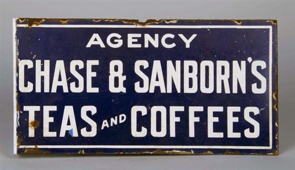 FLANGED DOUBLE-SIDED PORCELAIN SIGN               