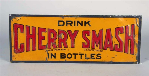 LOT OF 2: EMBOSSED TIN ADVERTISING SIGNS          