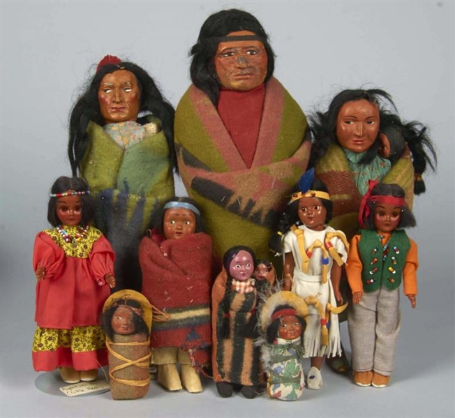 LOT OF 16 VINTAGE NATIVE AMERICAN ITEMS AND TOYS  