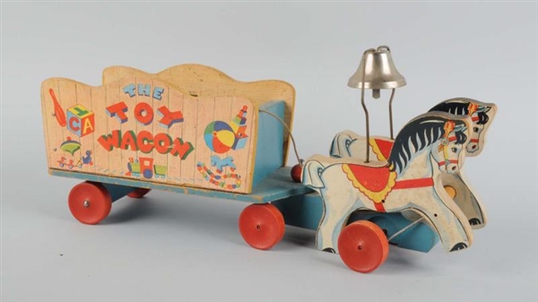 FISHER-PRICE PAPER ON WOOD "THE TOY WAGON".       