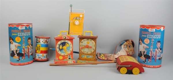 LOT OF 7: MISC FISHER-PRICE TOYS.                 