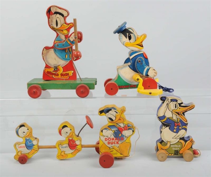 LOT OF 4: FISHER-PRICE DISNEY DONALD DUCK TOYS.   