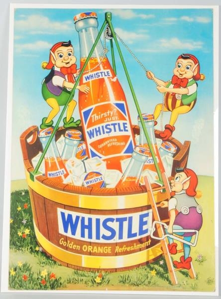 1951 WHISTLE CARDBOARD POSTER.                    