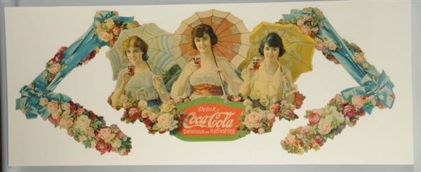 1918 COCA-COLA UMBRELLA GIRLS FESTOON.            
