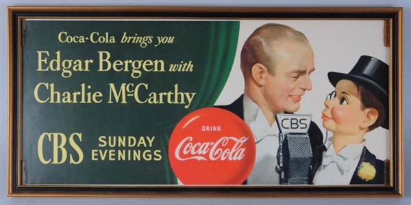 1950S COCA-COLA BERGEN-MCCARTHY PAPER POSTER.     
