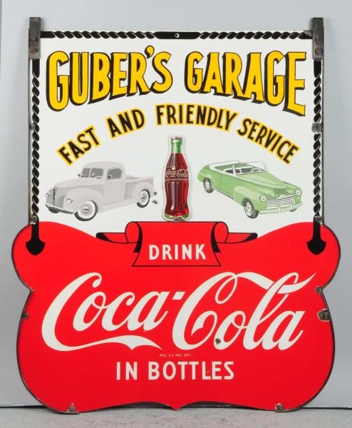 1940S COCA-COLA TWO SIDED SIDEWALK SIGN.          