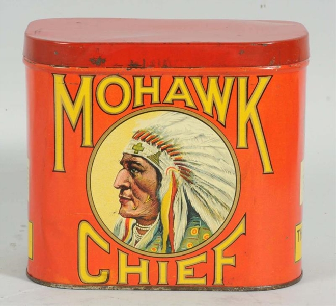 MOHAWK CHIEF TOBACCO CANISTER.                    