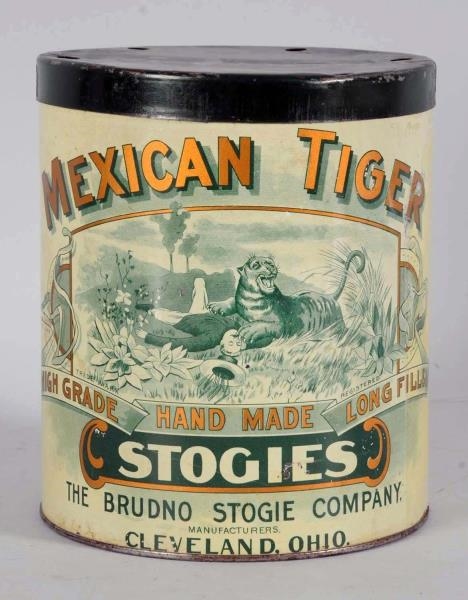 MEXICAN TIGER STOGIES TOBACCO TIN.                