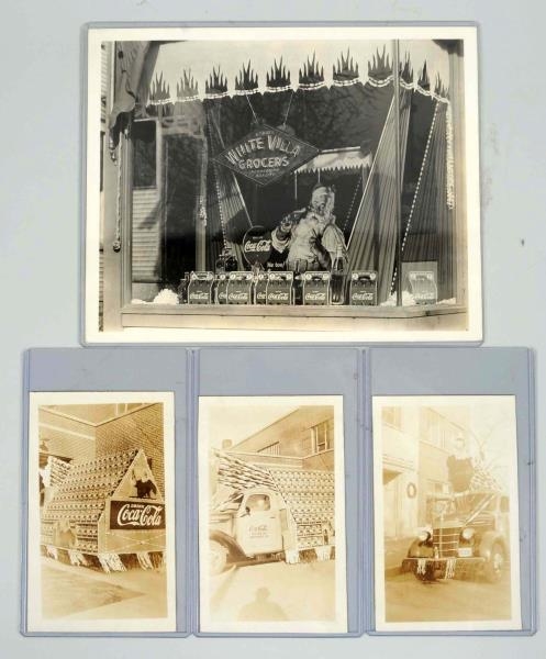 GROUP OF 4: OLD COCA-COLA PHOTOGRAPHS.            