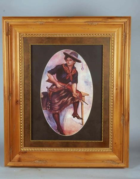 LOT OF 2: FRAMED IMAGES OF THE WILD WEST          