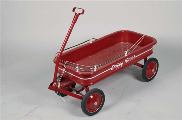 RED SKIPPY RACER PULL COASTER WAGON               