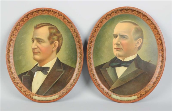 LOT OF 2: PRESIDENTIAL SERVING TRAYS.             