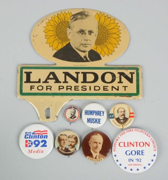 LOT OF PRESIDENT CAMPAIGNE ITEMS.                 