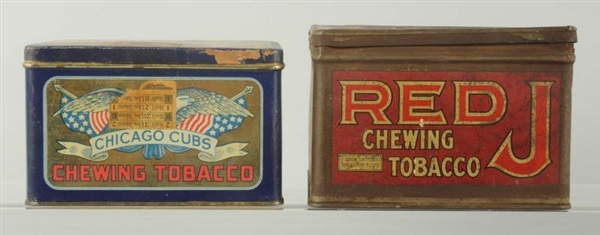 LOT OF 2: TOBACCO CANISTERS.                      