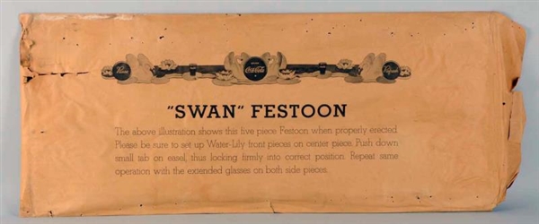 1938 COCA-COLA SWAN FESTOON & ENVELOPE.           