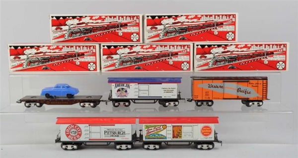 LOT OF 5: ASSORTED MARX FREIGHT CARS.             