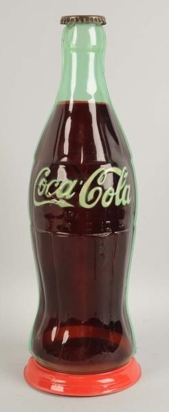1950S PLASTIC COCA-COLA DISPLAY BOTTLE.           