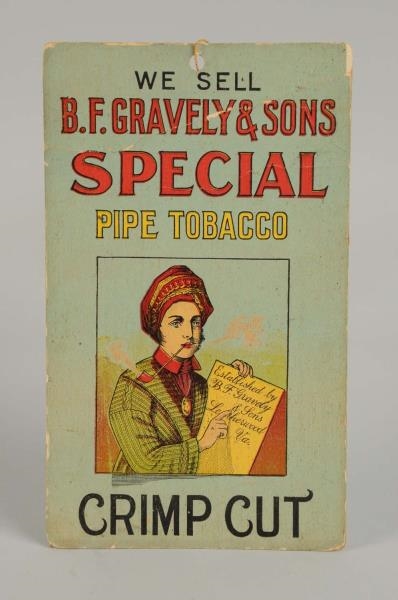 GRAVELY & SONS SPECIAL PIPE TOBACCO SIGN.         