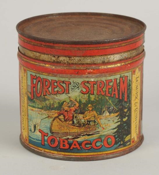 FOREST AND STREAM TOBACCO TIN                     