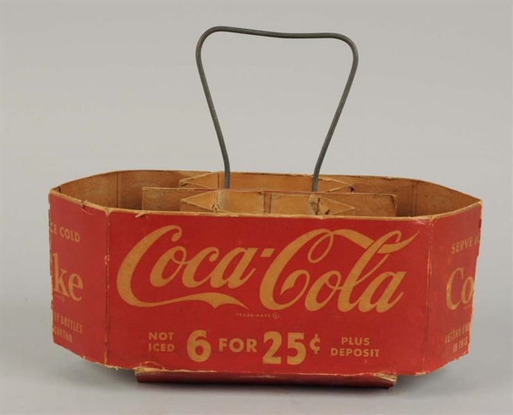 1940S COCA-COLA 6-PACK CARRIER.                   