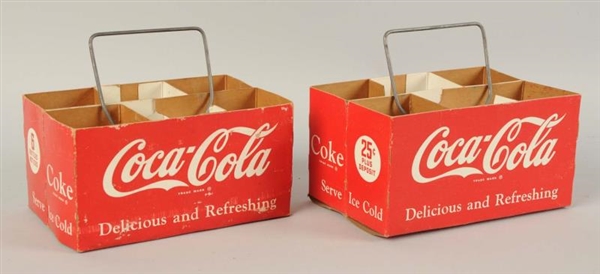 LOT OF 2: COCA-COLA 6 PACK CARRIERS               