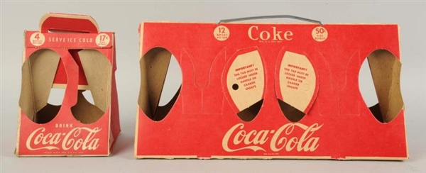LOT OF 2: 1940S COCA-COLA CARRIERS.               