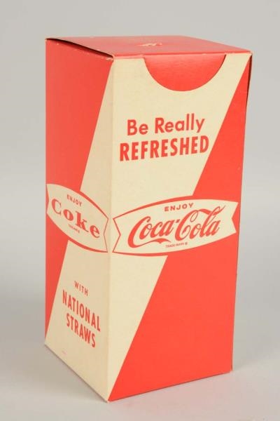 1960S COCA-COLA STRAW BOX.                        