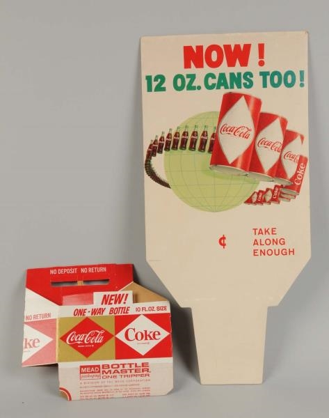 1960S COCA-COLA CARRIER & SIGN.                   