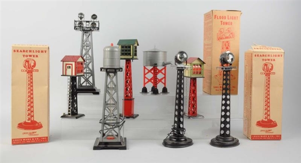 MARX ACCESSORIES, WATER TOWERS AND OTHERS.        