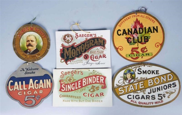 LOT OF 7: ANTIQUE TOBACCO ADVERTISEMENTS          