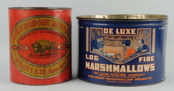 LOT OF 2: PRODUCT ADVERTISING TINS.               