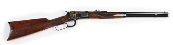 MINT WINCHESTER DELUXE MOD 1892 ENGRAVED RIFLE.** 