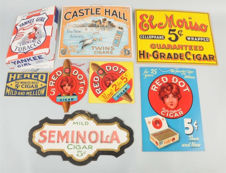 LOT OF 8: TOBACCO ADVERTISING PIECES.             