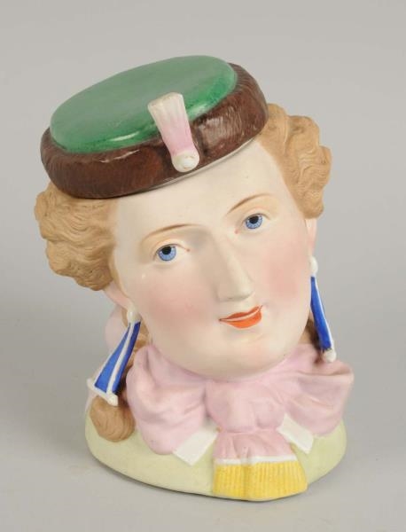 ARISTOCRAT LADY WITH PINK BOW HUMIDOR.            